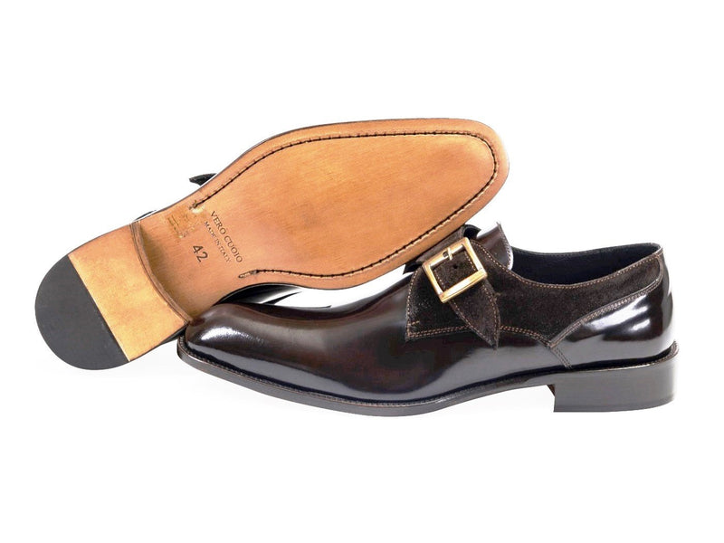 Composite Single Buckle Shoes - Brown