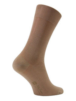 100% Mercerized Cotton Socks -Tan Colour