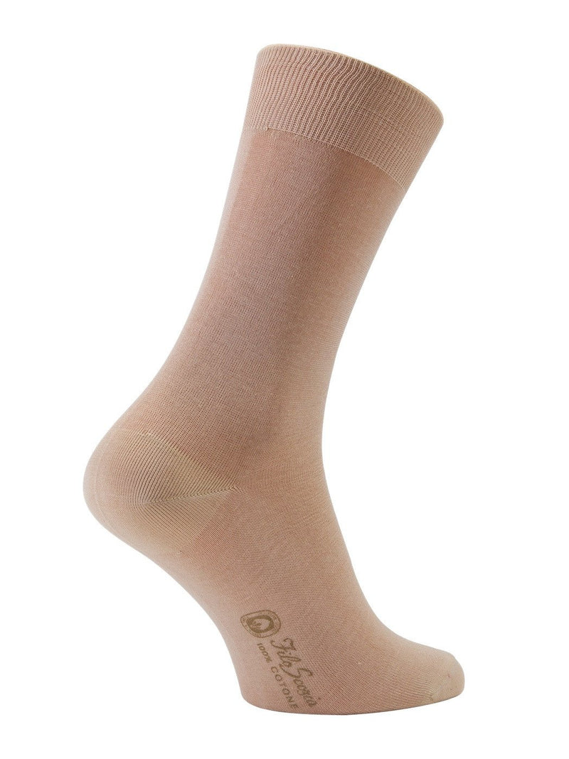100% Mercerized Cotton Socks -Sand Colour