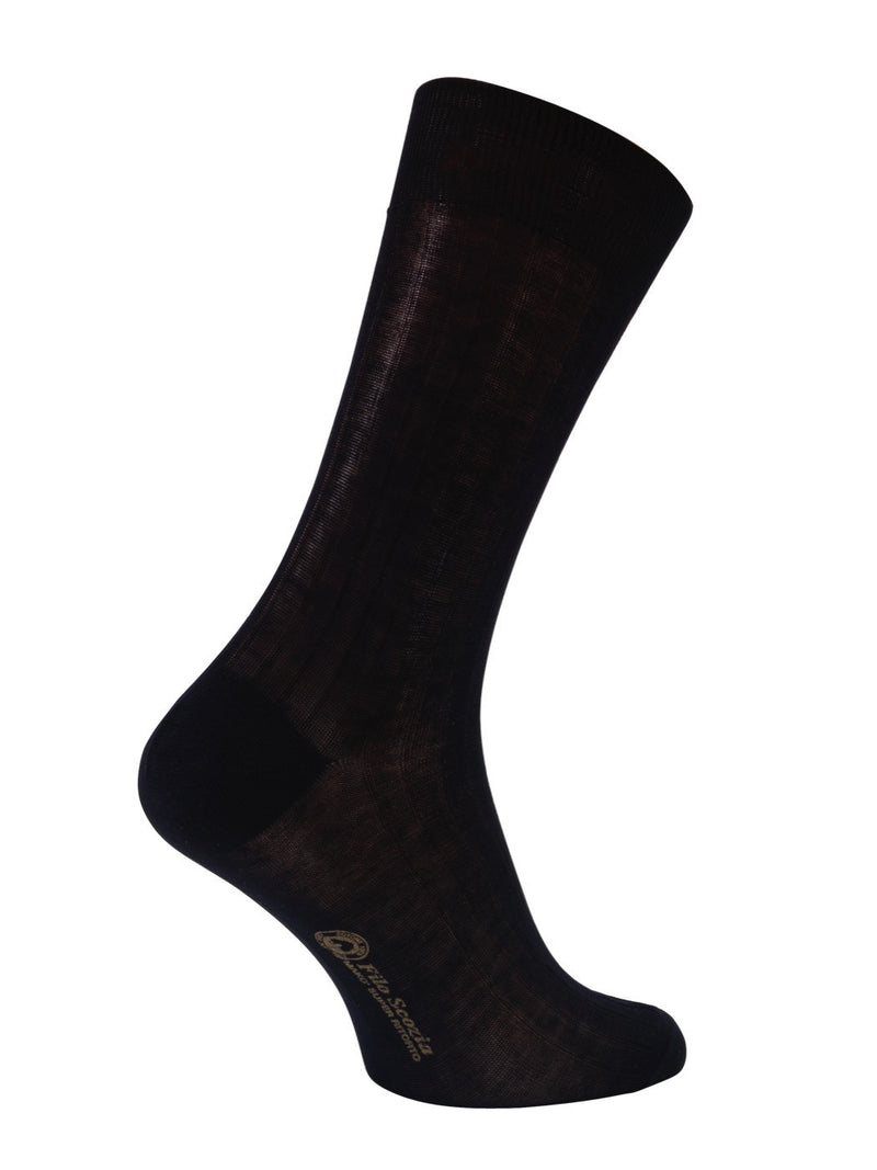12 100% Mercerized Cotton Socks ,in Luxury Gift Box Black