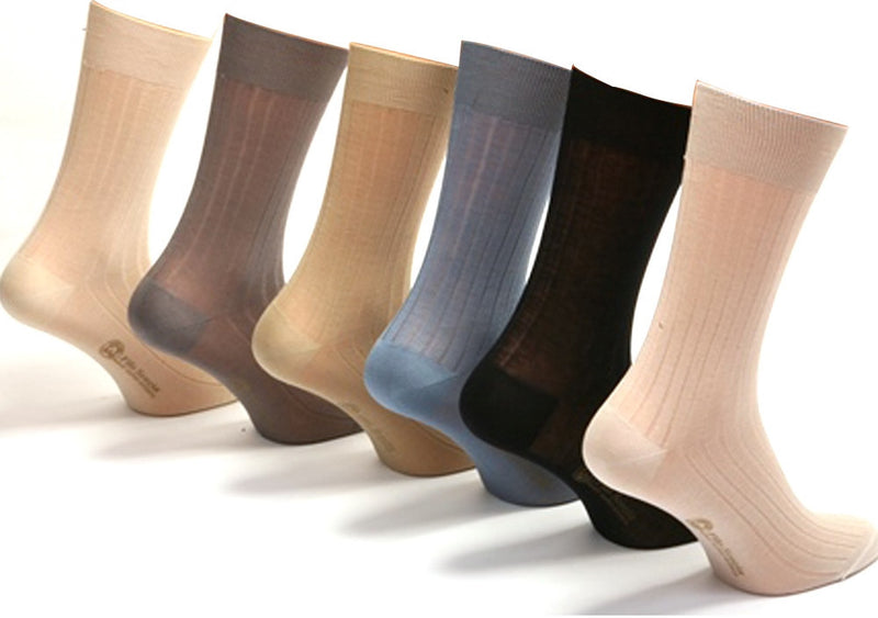 100% Mercerized Cotton Socks in Luxury Gift Box Pastel Colours