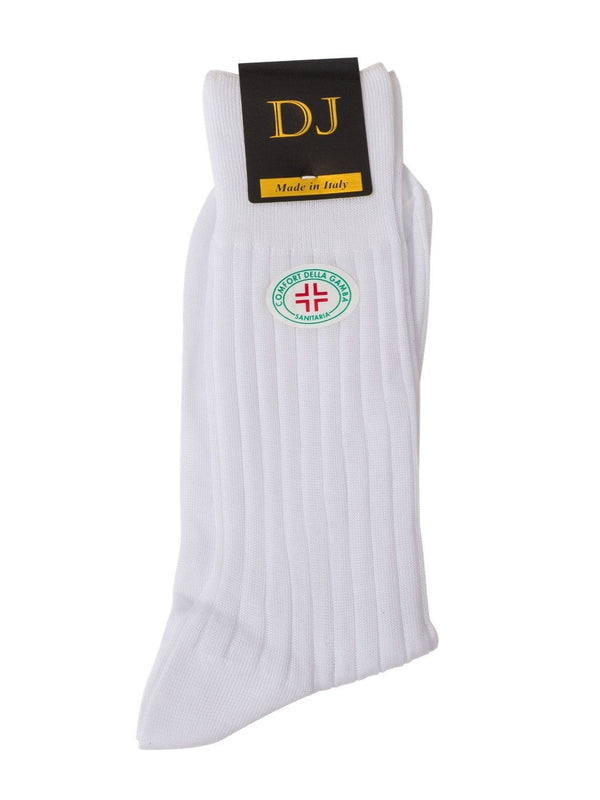 100% Cotton Diabetic Socks In  White