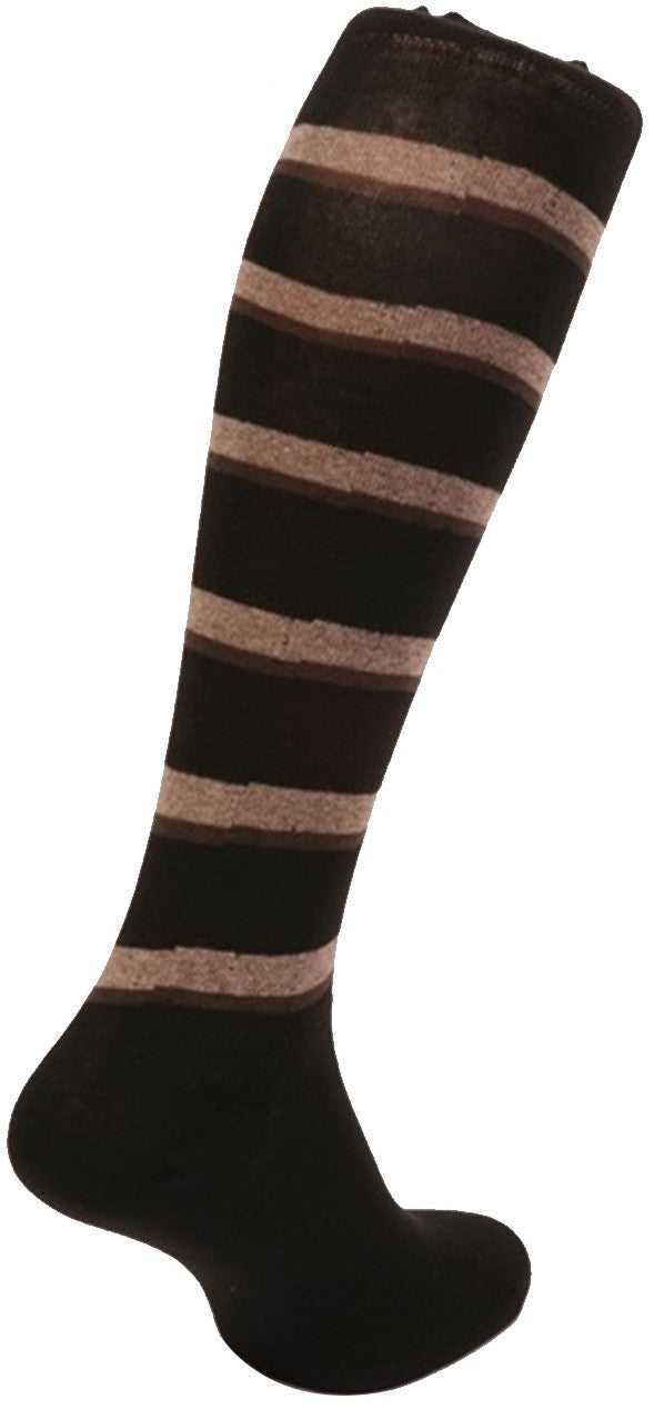 6 Stripe  design Knee High Socks In  Gift Box