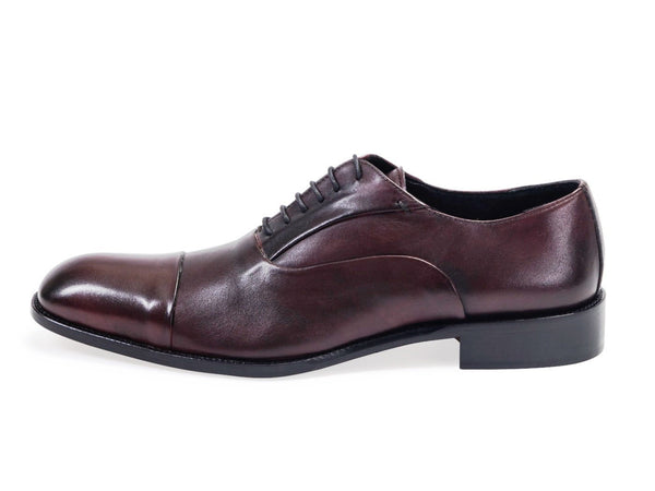 All leather.Smooth Calf Oxford Shoes -Ox Blood Colour